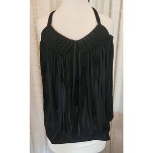 T17 Rock 47 by Wrangler western fringed tank top